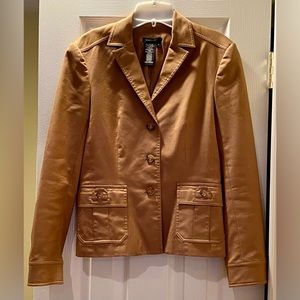 BCBG Maxazria tan jacket size 4